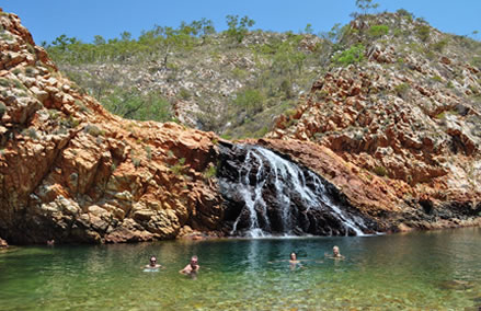 Crocodile Creek in Yampi Sound is a little paradise tucked away behind the sandstone 