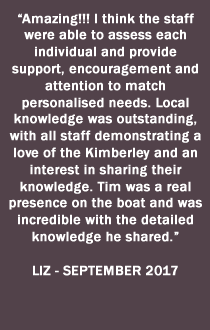 Kimberley Quest Testimonials from our guests